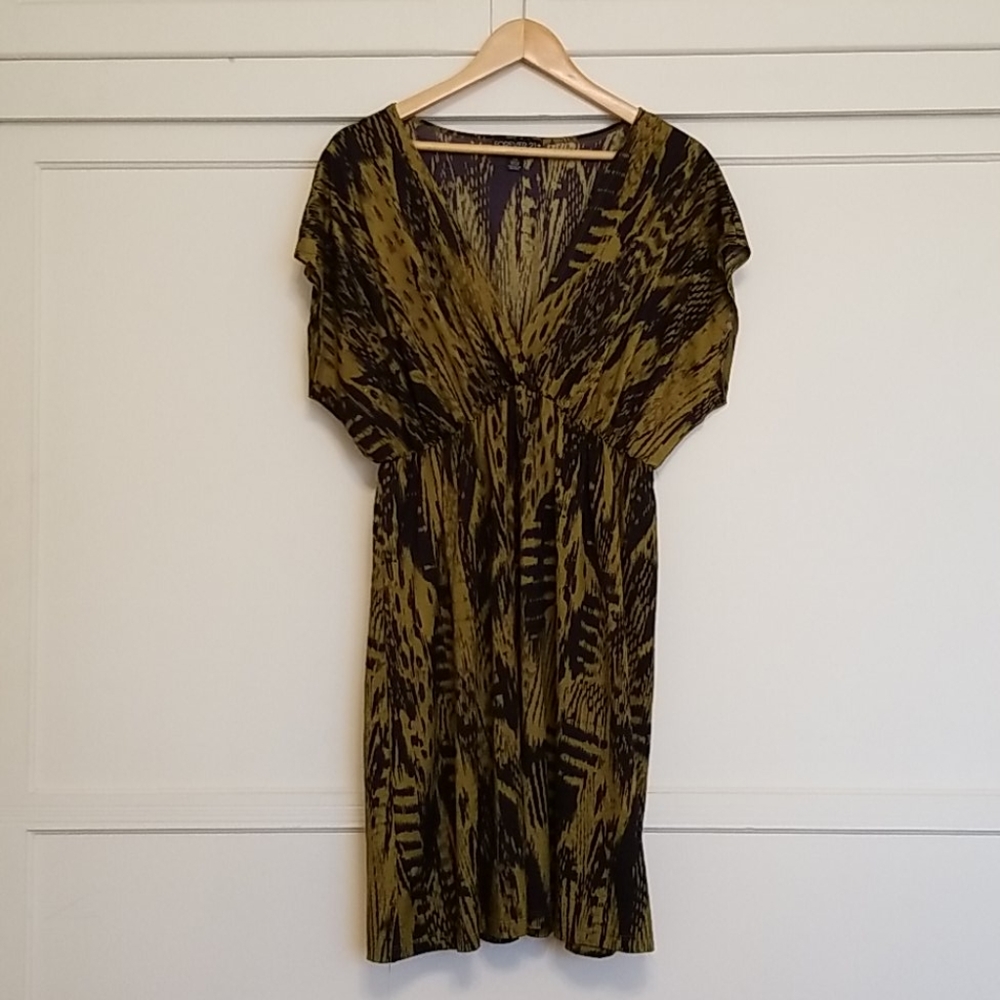 ❤️$6 Sale!❤️ Green & Blue Skater Dress EUC